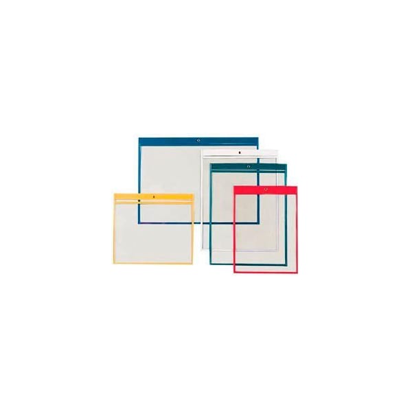 Aigner Index Job Ticket Holder, 9" x 12", Clear, Black Edge (25 pcs/pkg) JTH0912 - main